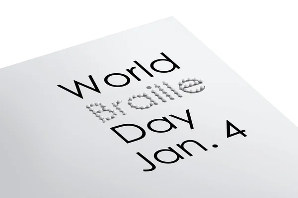 Ilustración del día braille mundial —  Fotos de Stock