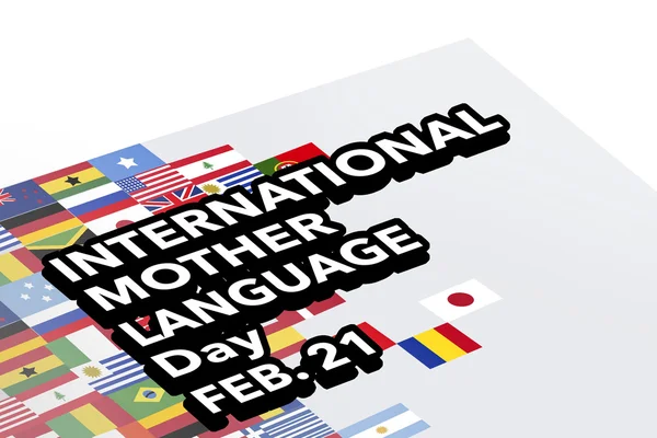 Міжнародний день рідної мови, 21 лютого — стокове фото