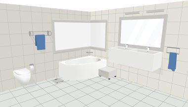 banyo iç tasarım kroki