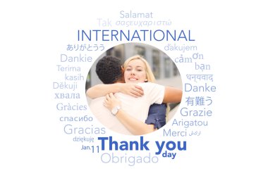 International thank you day, January 11 clipart