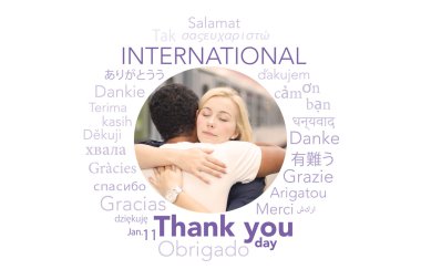International thank you day, January 11 clipart