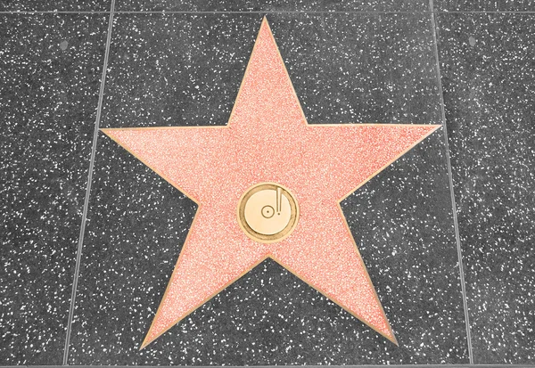 Star on the walk of fame with copy space — Stock Photo, Image