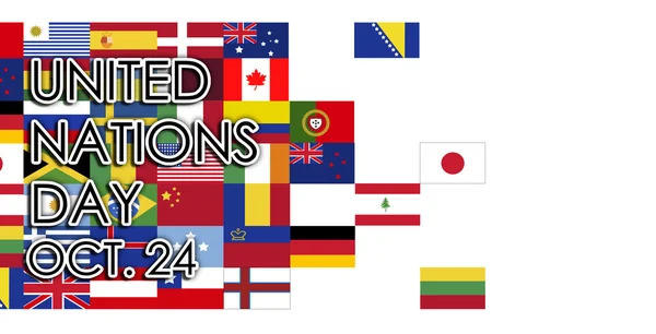 International united nations day, October 24 — Stock Photo, Image