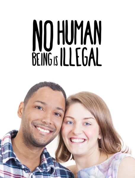 Kein Mensch ist illegal — Stockfoto