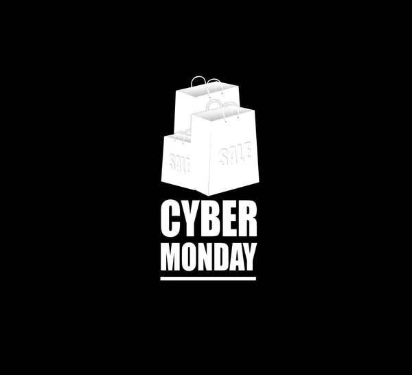 Cyber Monday venda ilustração — Fotografia de Stock