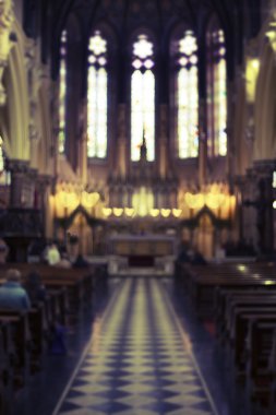 Kilise içi bulanık arkaplan