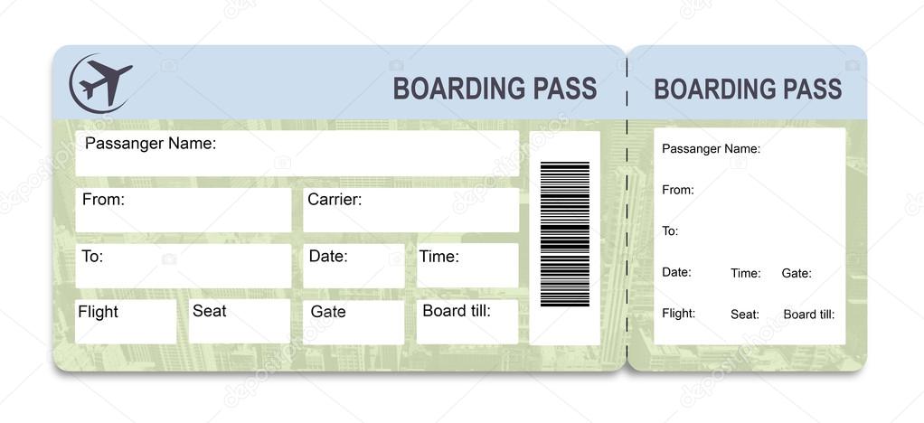 Boarding pass to vacation