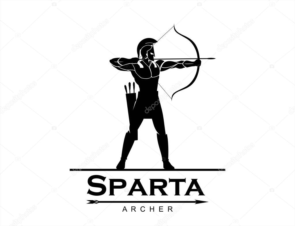 Sparta archer , trojan warrior with the arch, warrior archery