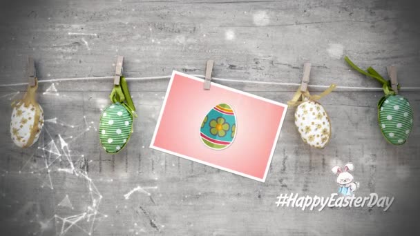 Pocztówka Promo Video Szczęśliwy Wielkanoc — Wideo stockowe