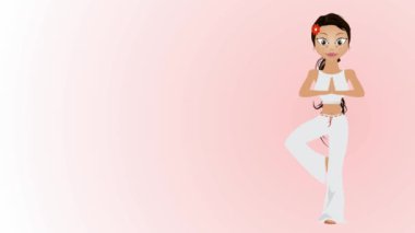 güzel kız yoga yapan