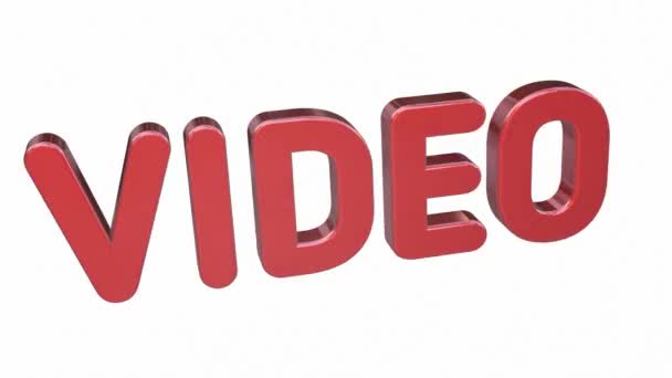 Inscription animée - Vidéo. 3d 