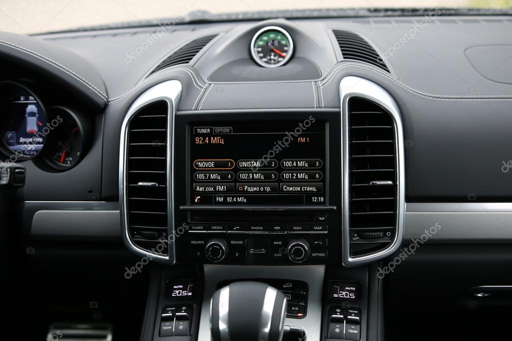 Porsche Cayenne Gts Interieur Redaktionelles Stockfoto