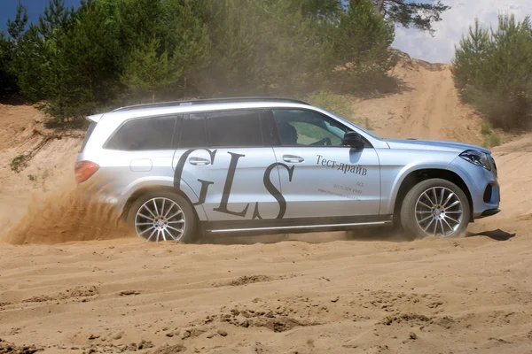 Mercedes-Benz GLS at test drive — Stock Photo, Image