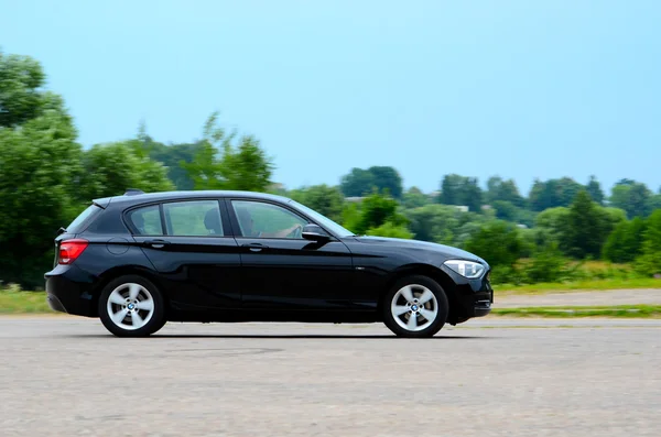 BMW 1-series at the test drive — стокове фото