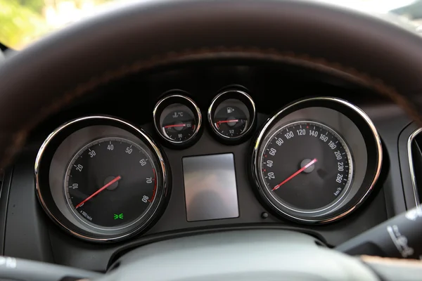 Opel Cascada speedometer and tachometer Royalty Free Stock Photos