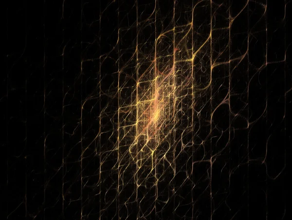 Imagen abstracta de una textura dorada, malla metálica, ondas — Foto de Stock