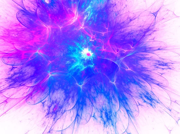 Azul - resplandor rosa, destello. Viento espacial. La imagen abstracta. Digital — Foto de Stock