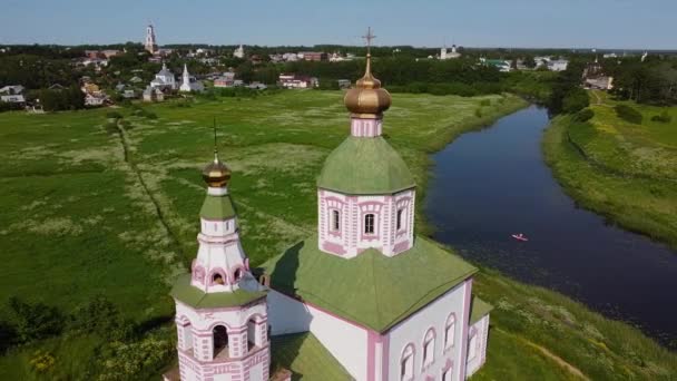 Vista Kremlin Suzdal Rússia — Vídeo de Stock