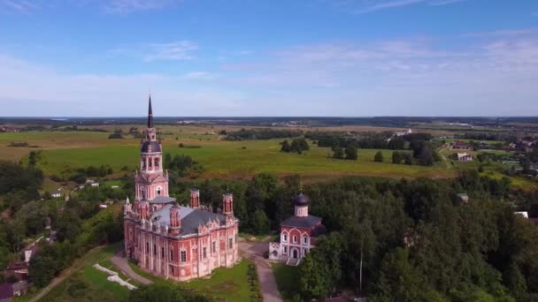 Kremlin Mozhaisky Con Catedral Gótica Nikolsky Región Moscú — Vídeos de Stock