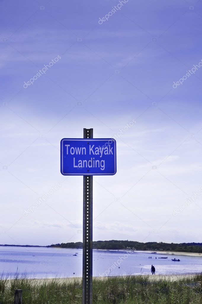 Sign for Town Kayak Landing