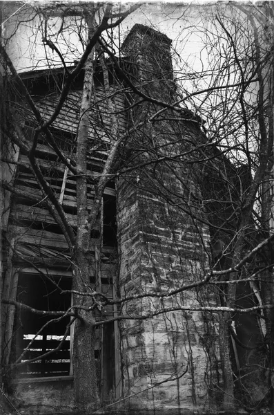 Ganek opuszczony dom — Zdjęcie stockowe