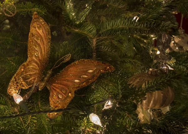 Schmetterling Weihnachtsdekoration — Stockfoto