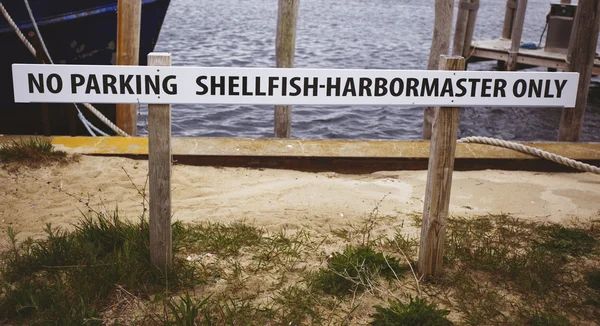 Sign in Menemsha Massachusetts — Stock Photo, Image