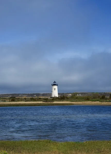 Edgartown гавань світла, ма — стокове фото