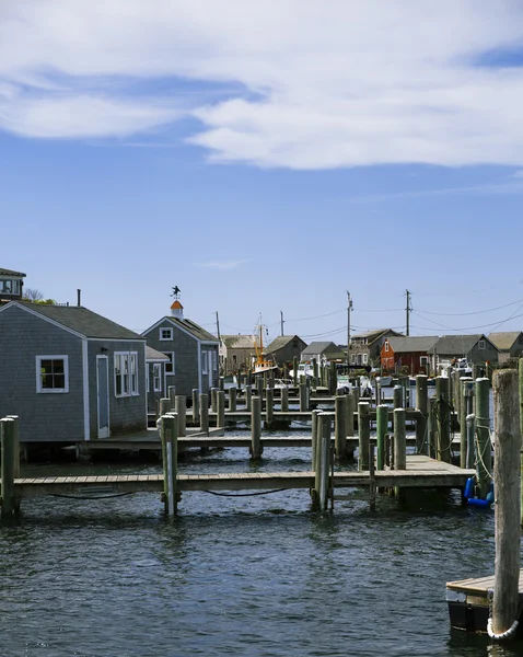 Рибальське село в штаті Массачусетс — стокове фото