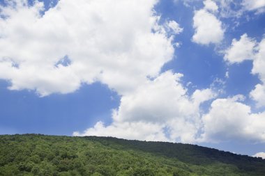 Bulutlar üzerinde Afton dağ, Va