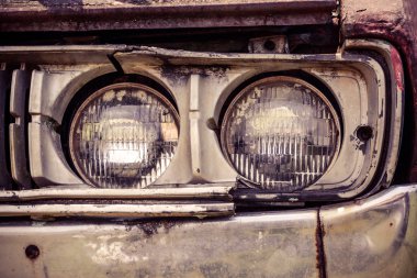 Retro eski araba Far