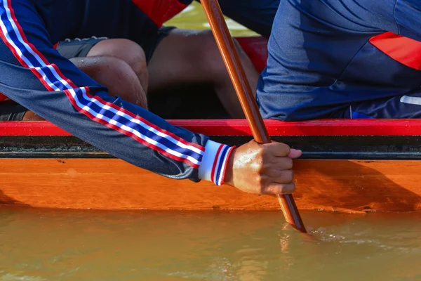 Roeiwedstrijd team — Stockfoto