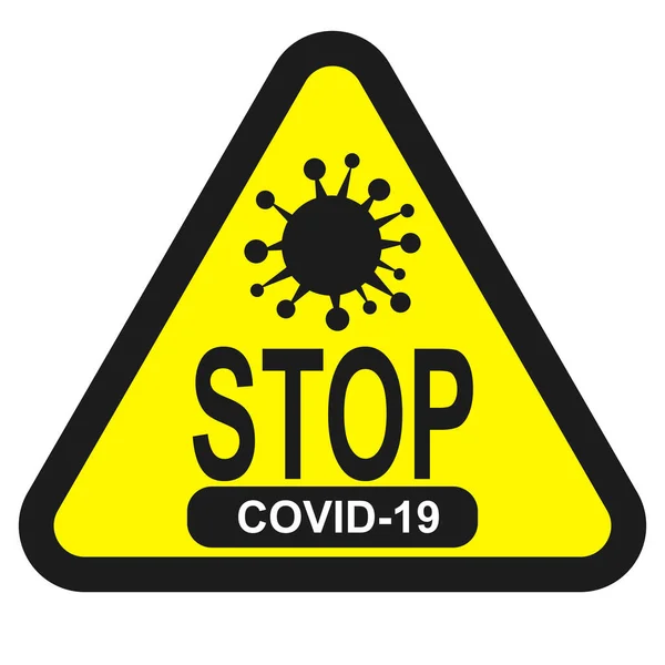 Infografická ikona koronaviru. Příčinou infekce dýchacích cest. Bakteriální pandemický plakát. Logo podepsat izolované bílé pozadí. — Stockový vektor