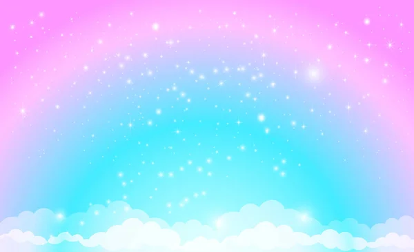 Renkli deniz kızı pulları, balık pulları. Tasarım için ışıldayan yıldızların fantezi arka planı. Vektör çizimi. Çocuklar için vektör illüstrasyonu.