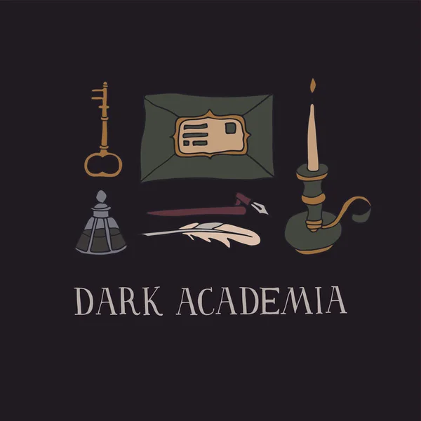 Concepto Academia oscura — Vector de stock