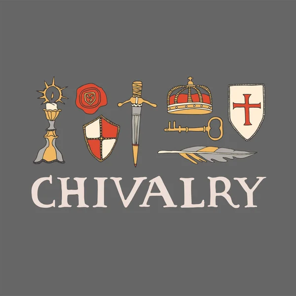 Рыцарство и крестовый поход — стоковый вектор