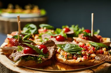 Etkinlik olarak lezzetli kanepeler