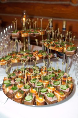 Taze lezzetli mezeler