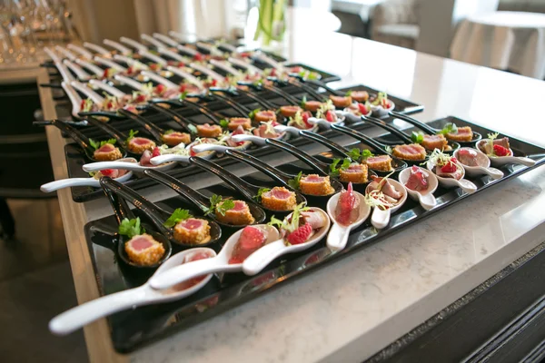 Various delicious appetizers — Stock Photo, Image