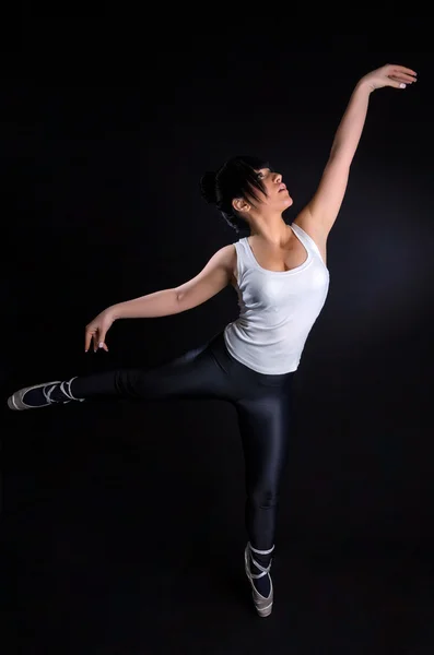 Girl Practicing Ballet — Stock Photo, Image