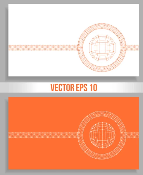Geometrik şekillerin Soyut Yaratıcı kavram vektör arka planı. Çokgen tasarım tarzı antetli ve iş için broşür. Vektör İllüstrasyon eps 10 tasarım için. Bağlı çizgilerin topu — Stok Vektör