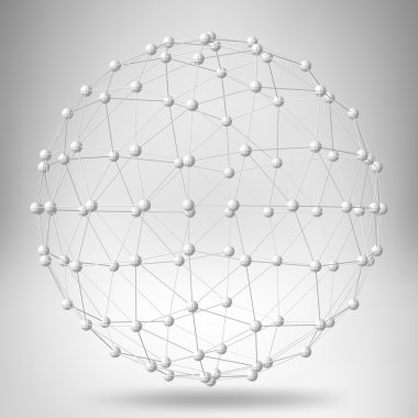 Yaratıcı kavramı vektör arka plan geometrik şekiller - top. Tasarım stili Antet ve broşür iş için. EPS 10 vektör çizim.