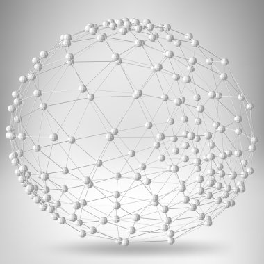 Yaratıcı kavramı vektör arka plan geometrik şekiller - top. Tasarım stili Antet ve broşür iş için. EPS 10 vektör çizim.