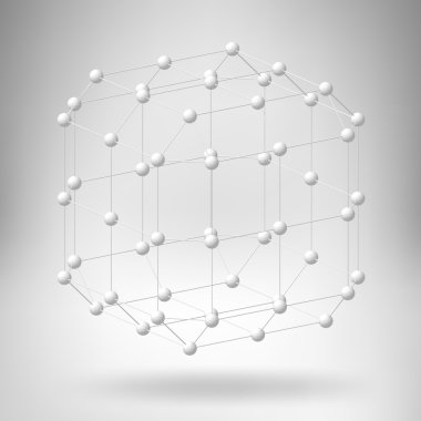 Yaratıcı kavramı vektör arka plan geometrik şekiller - küp. Tasarım stili Antet ve broşür iş için. EPS 10 vektör çizim.