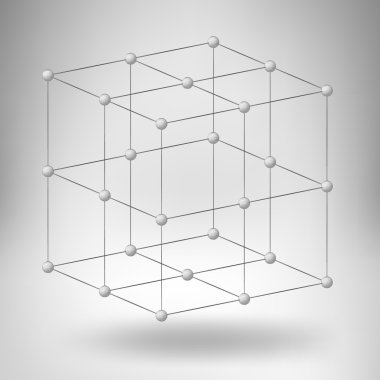 Yaratıcı kavramı vektör arka plan geometrik şekiller - küp. Tasarım stili Antet ve broşür iş için. EPS 10 vektör çizim.