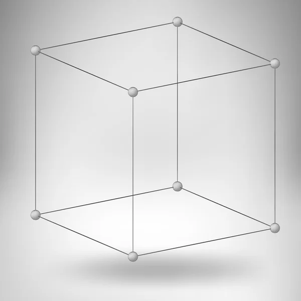 Astratto Concetto creativo sfondo vettoriale di forme geometriche - cubo. Carta intestata in stile design e brochure per il business. EPS 10 illustrazione vettoriale . — Vettoriale Stock