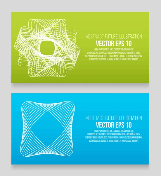 EPS 10 ilustración vectorial. Fondo abstracto con elementos geométricos de diseño. Estilo de diseño vectorial Tarjeta de visita, membrete, folleto, banner . — Archivo Imágenes Vectoriales