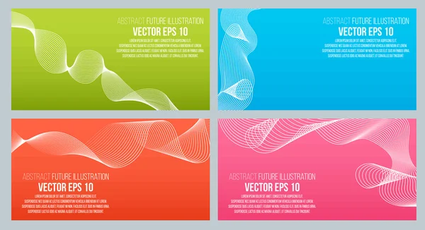 EPS 10 ilustración vectorial. Fondo abstracto con elementos geométricos de diseño. Estilo de diseño vectorial Tarjeta de visita, membrete, folleto, banner . — Vector de stock