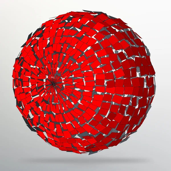 Αφηρημένα φόντο διάνυσμα δημιουργική ιδέα της γεωμετρικά σχήματα - μπάλα. Επιστολόχαρτο στυλ σχεδιασμού και φυλλάδιο για την επιχείρηση. Απεικόνιση διανυσματικών EPS 10. — Διανυσματικό Αρχείο