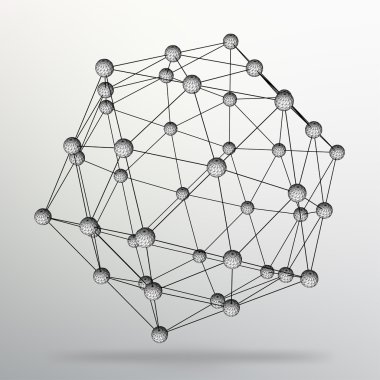 Yaratıcı soyut kavram vektör arka plan geometrik şekiller. Tasarım stili Antet ve broşür iş için. EPS 10 vektör çizim.